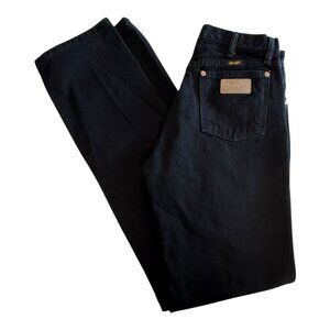 Wrangler Cowboy Cut Denim Jean~Size 32x38~Charcoal Black Straight 13MWZWK~L14 22